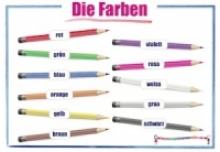 German colours wall chart  / Die Farben